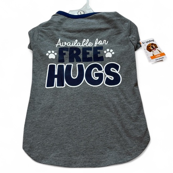 Other - Free Hugs Dog Shirt Size Large NWT Gray Halloween Pet Puppy Gift Fall